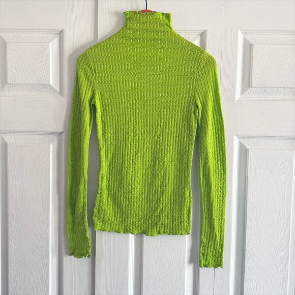 FIND ME NOW Inez Mesh Top In Green XS - Picture 5 of 9